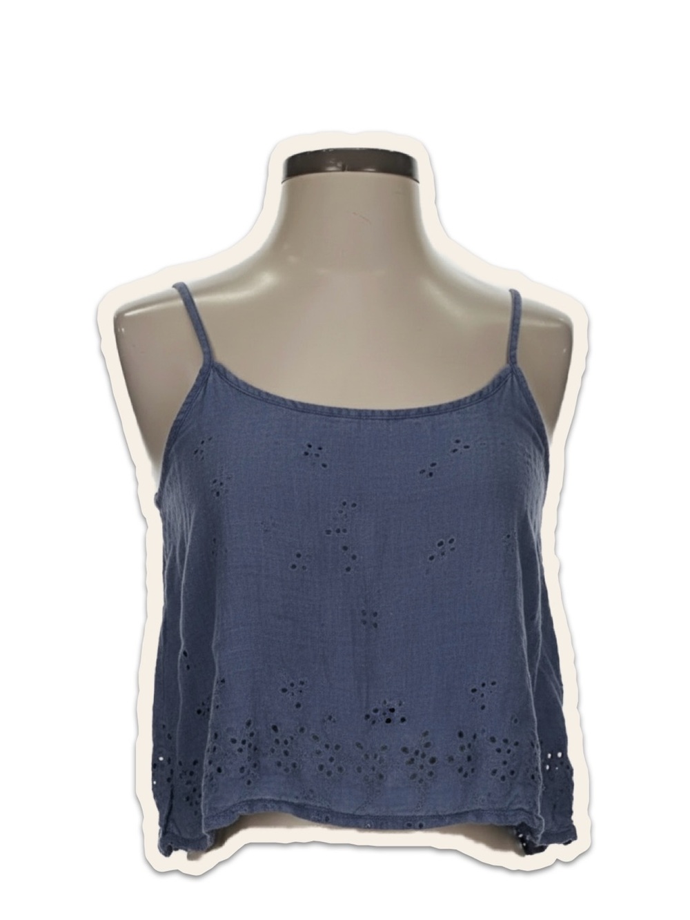 Navy/Purple Embroidered Tank Top - Size M and skirt size med